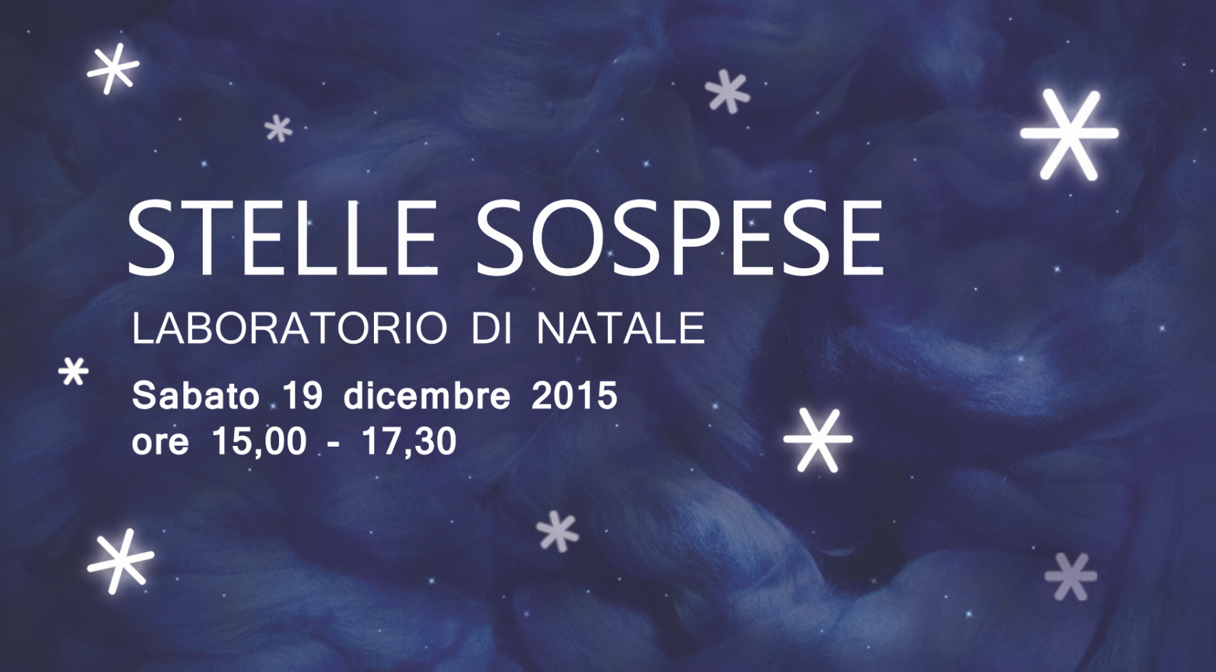 STELLE SOSPESE - Laboratorio di Natale